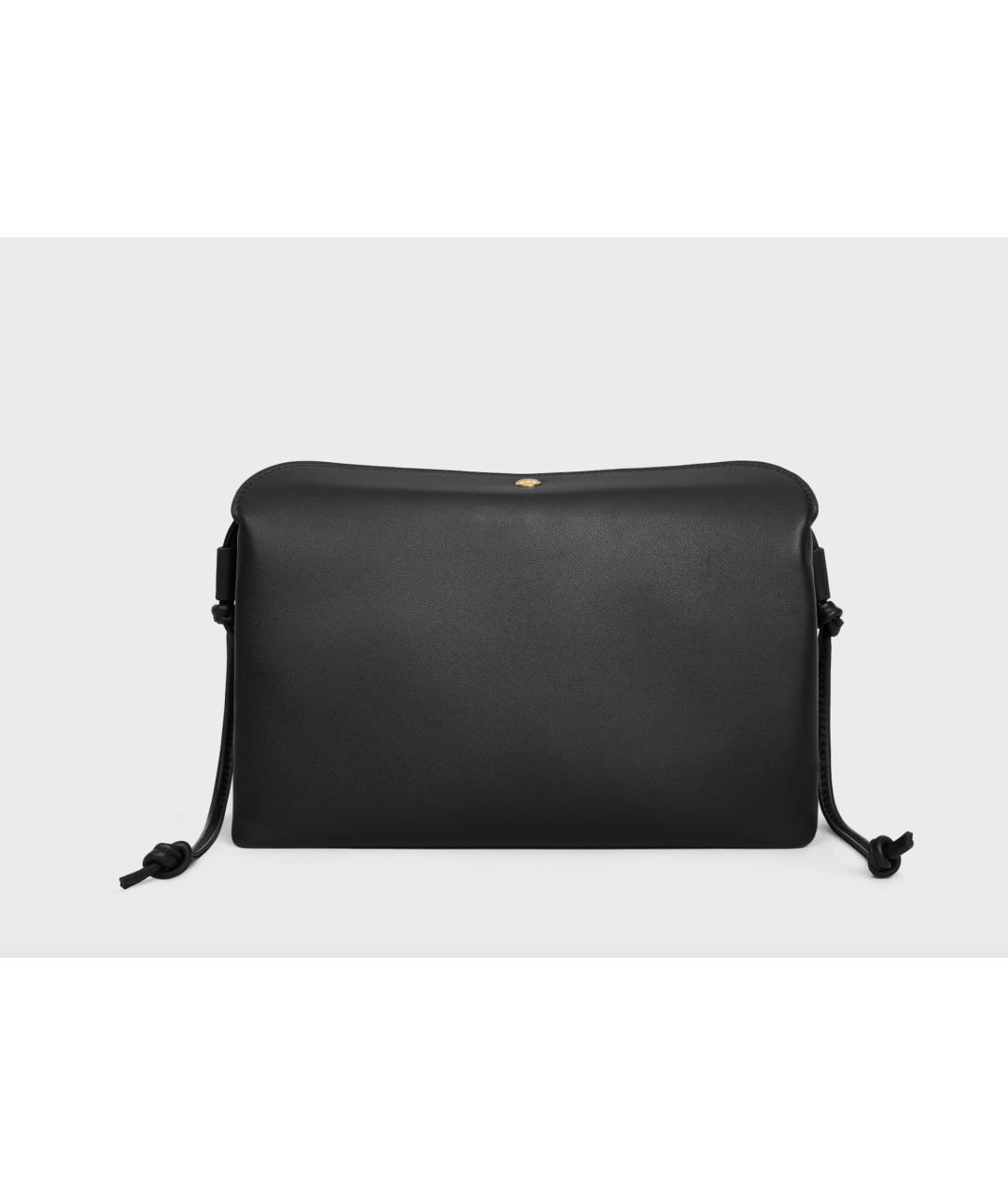 CELINE Черная кожаная сумка через плечо, фото 4