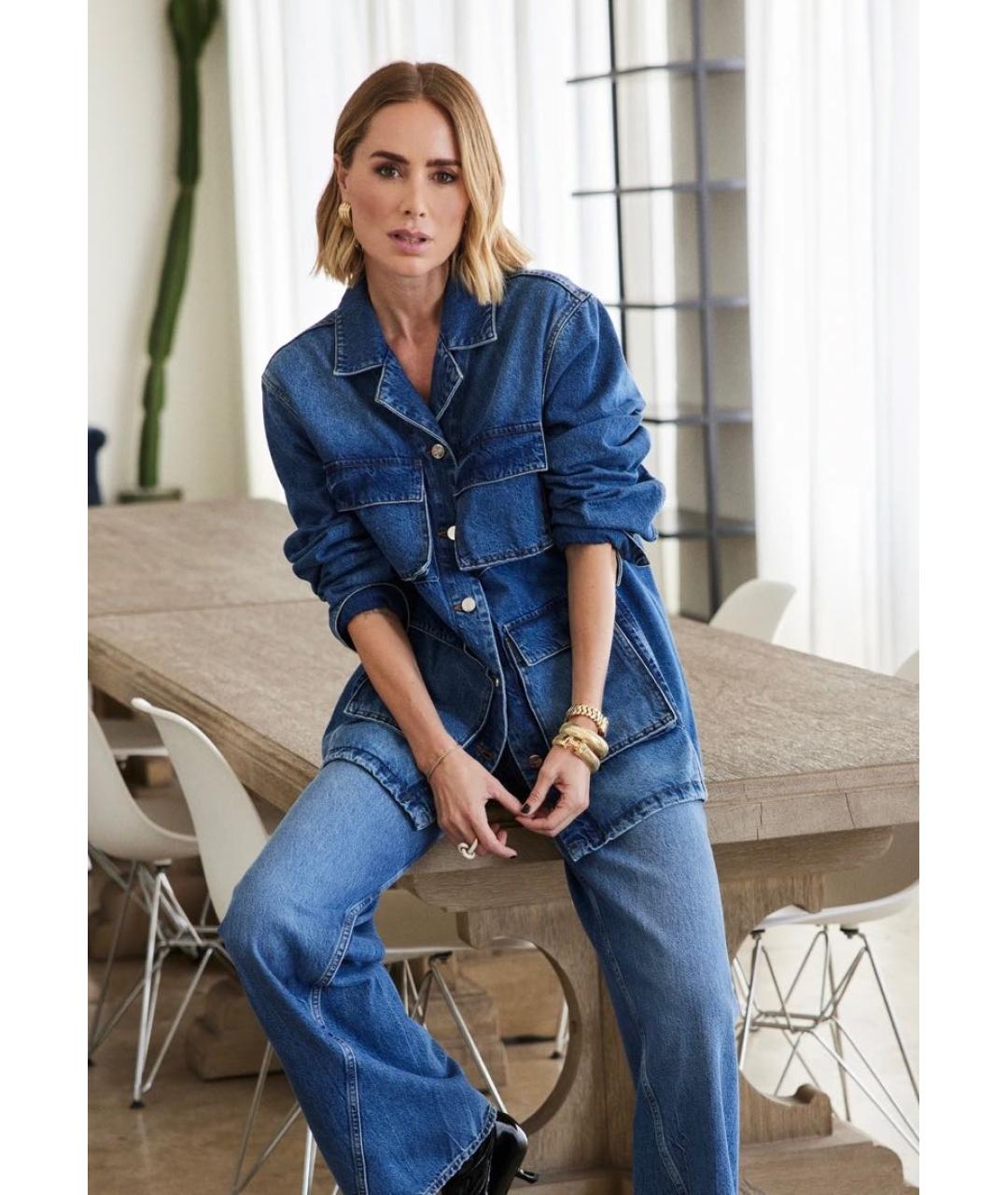 ANINE BING Темно-синий деним жакет/пиджак, фото 5