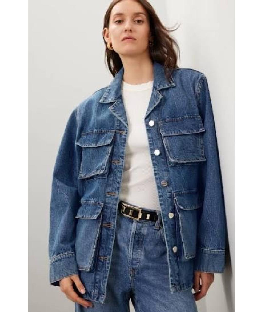 ANINE BING Темно-синий деним жакет/пиджак, фото 6