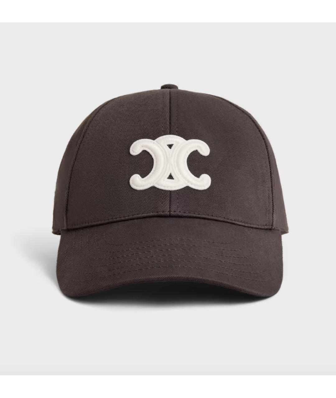 CELINE Коричневая хлопковая кепка, фото 2