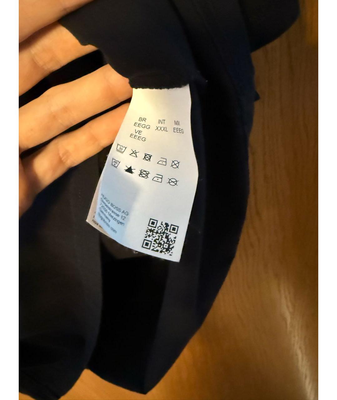 HUGO BOSS Черная хлопковая футболка, фото 3