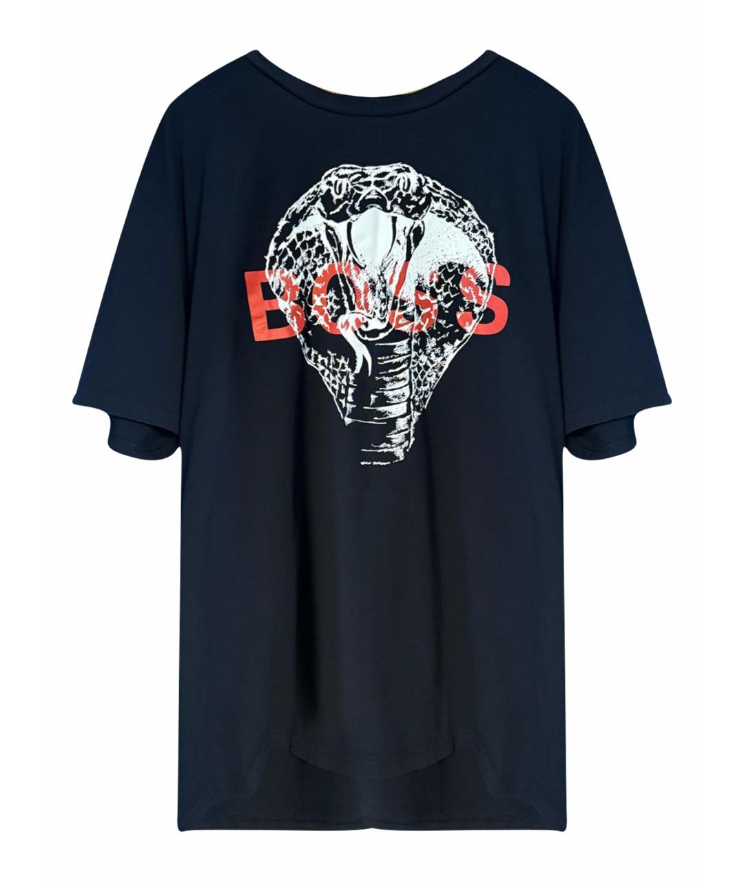 HUGO BOSS Черная хлопковая футболка, фото 1