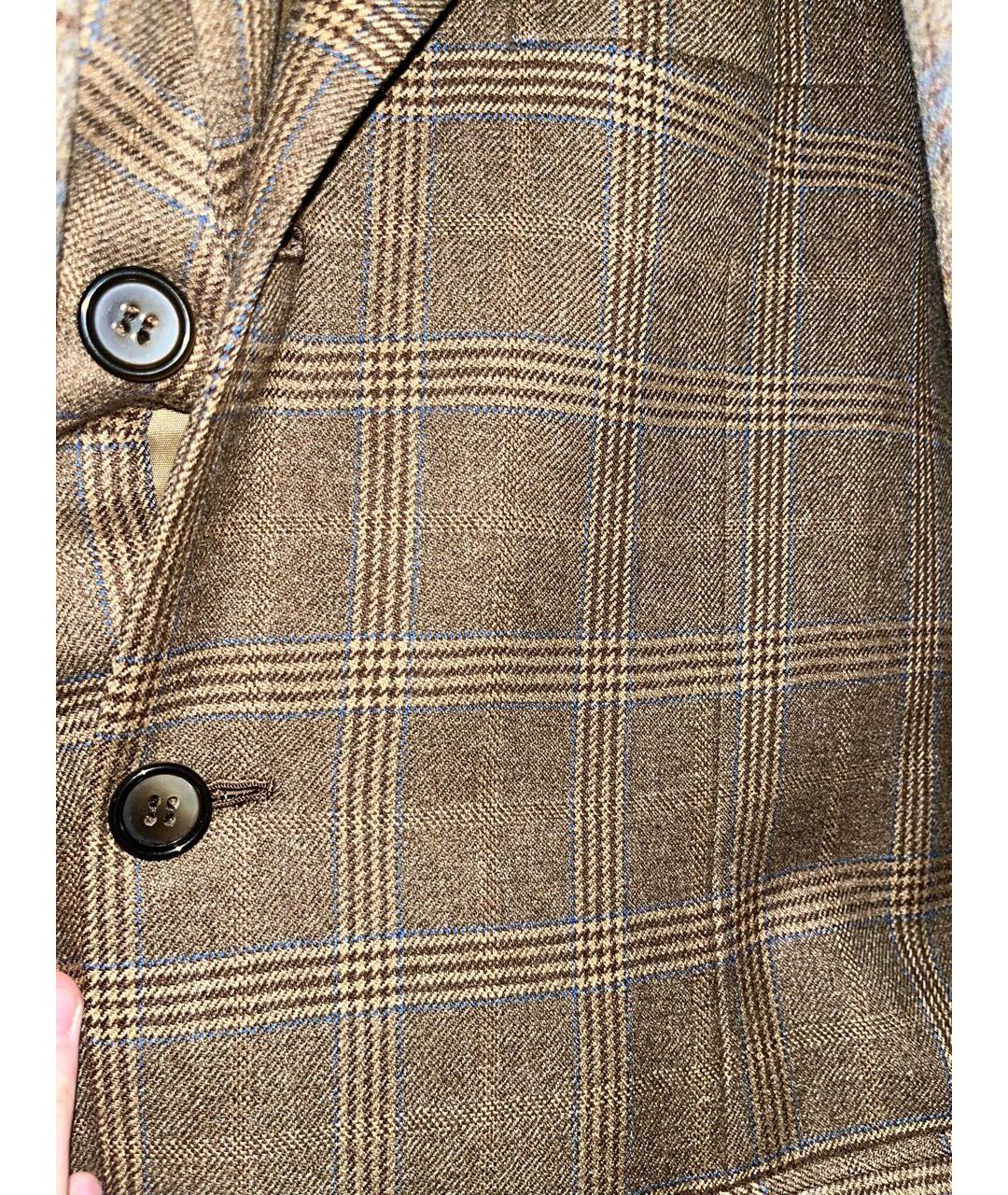 BRIONI Горчичный шерстяной пиджак, фото 4