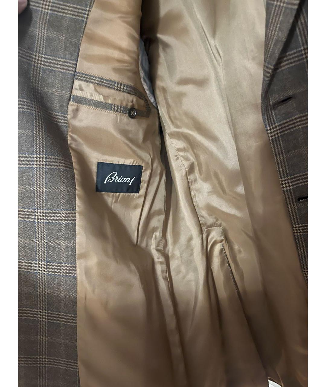 BRIONI Горчичный шерстяной пиджак, фото 3