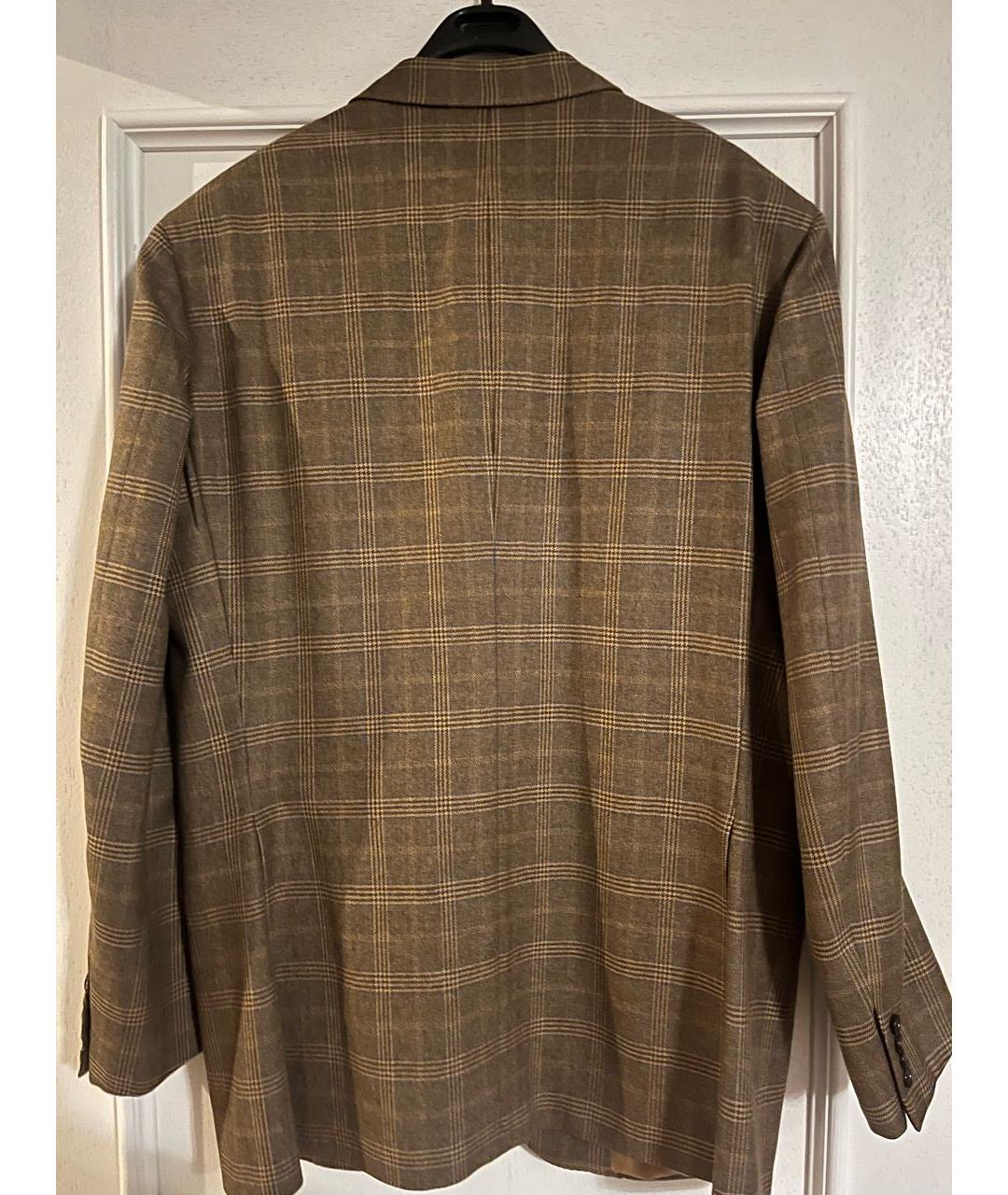 BRIONI Горчичный шерстяной пиджак, фото 2