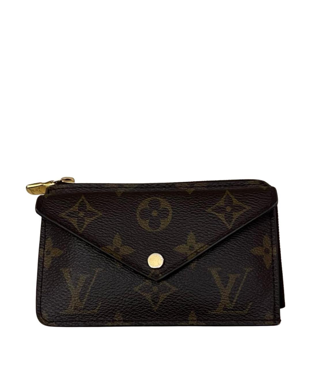 LOUIS VUITTON Коричневый кардхолдер, фото 1