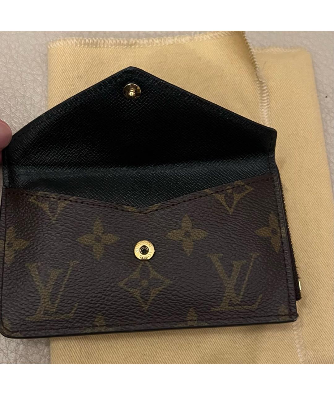 LOUIS VUITTON Коричневый кардхолдер, фото 3