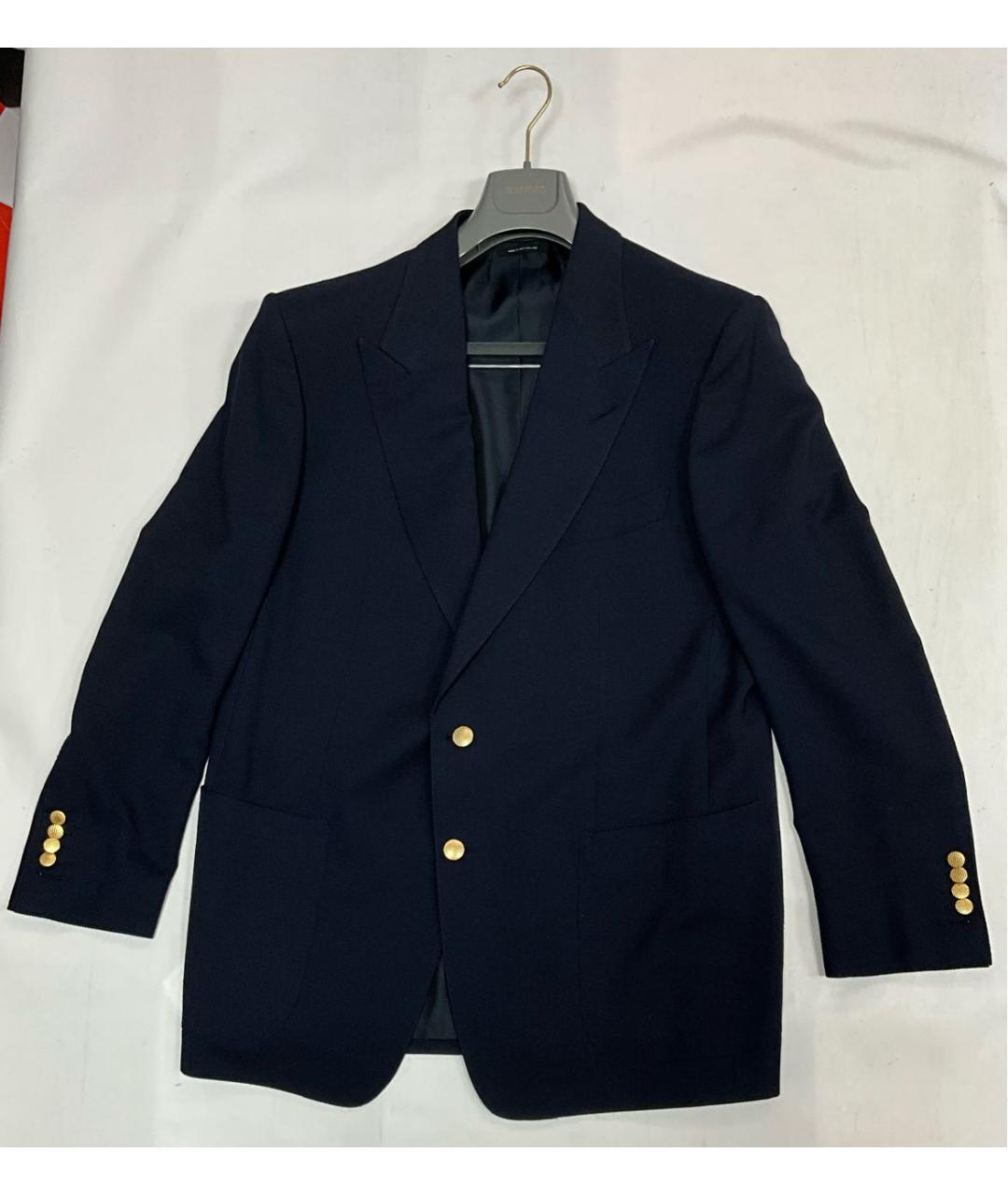 TOM FORD Синий шерстяной пиджак, фото 8