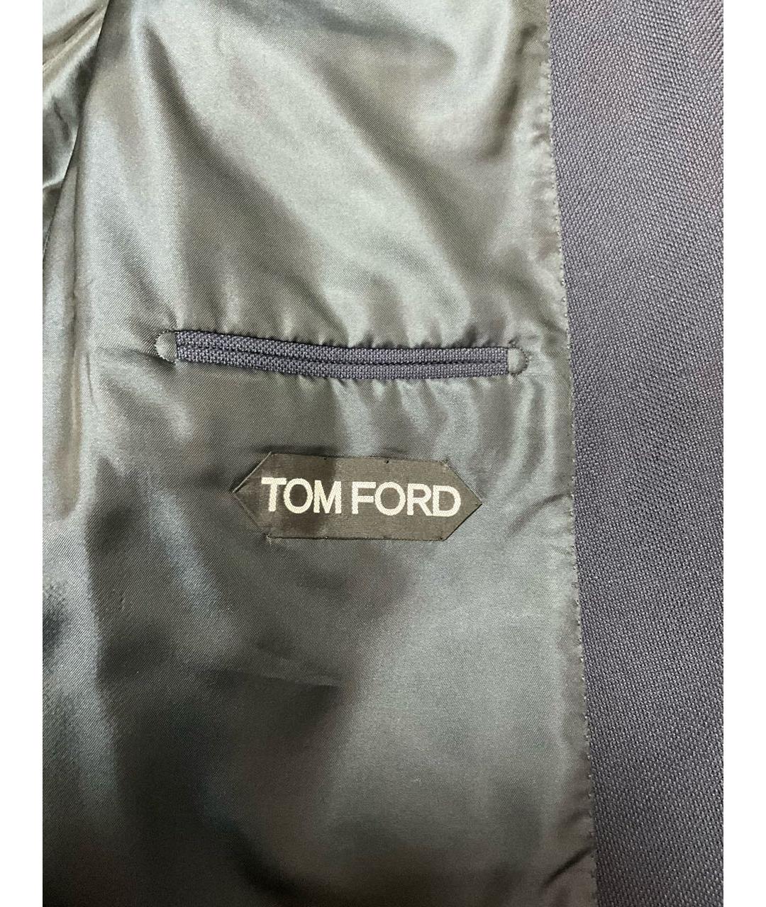 TOM FORD Синий шерстяной пиджак, фото 4