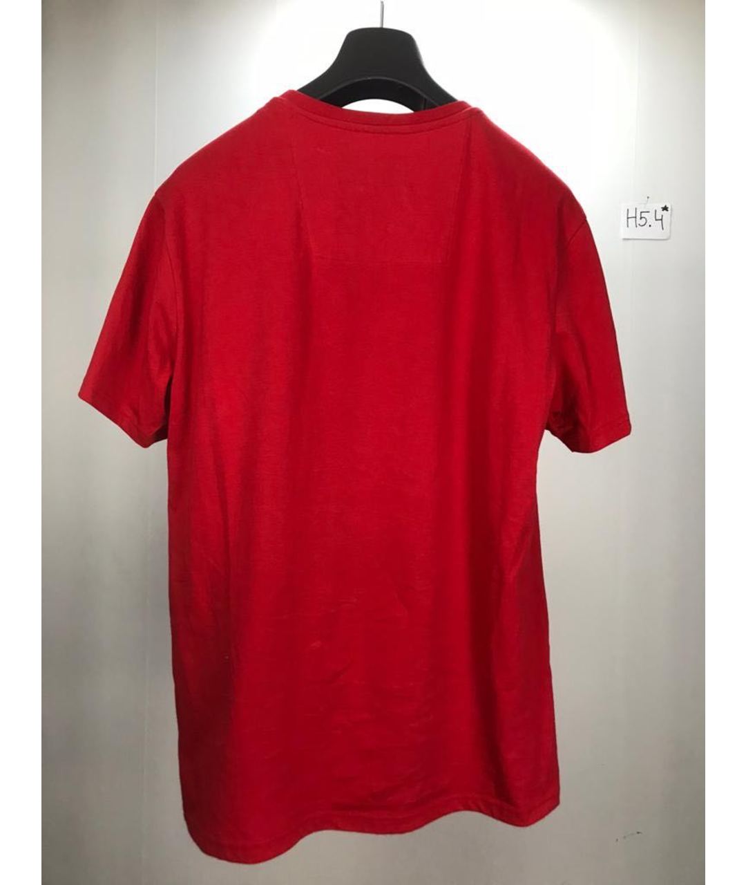 PHILIPP PLEIN Красная хлопковая футболка, фото 2