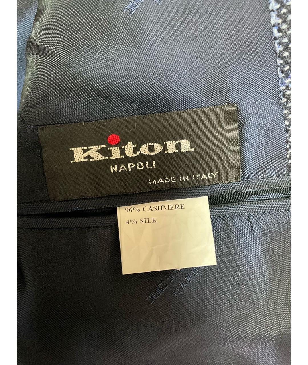 KITON Синий кашемировый пиджак, фото 5