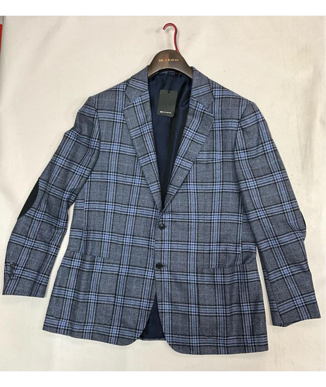 KITON Синий кашемировый пиджак, фото 7