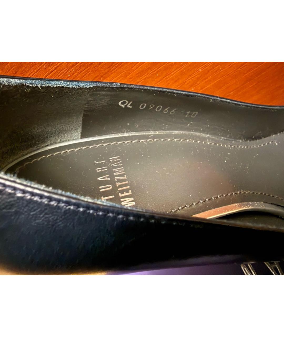 STUART WEITZMAN Темно-синие кожаные туфли, фото 3