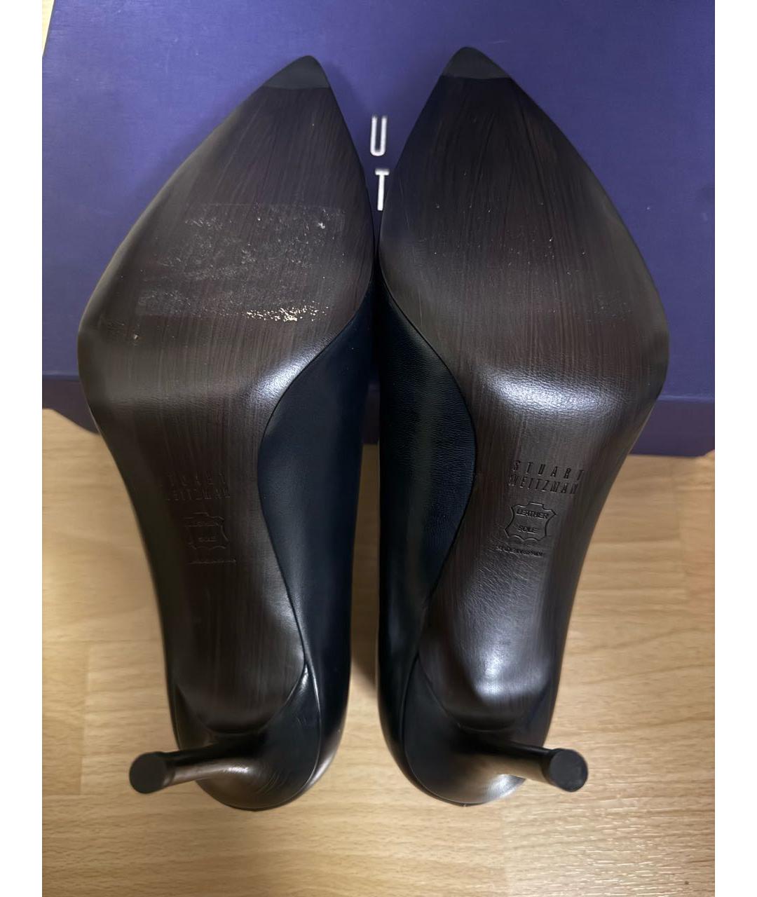 STUART WEITZMAN Темно-синие кожаные туфли, фото 6