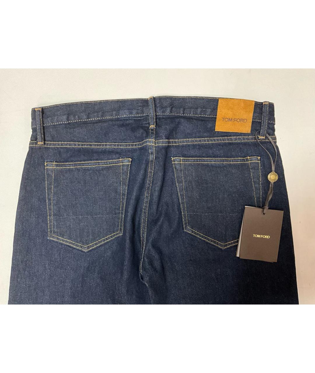 TOM FORD Темно-синие хлопко-эластановые джинсы скинни, фото 7