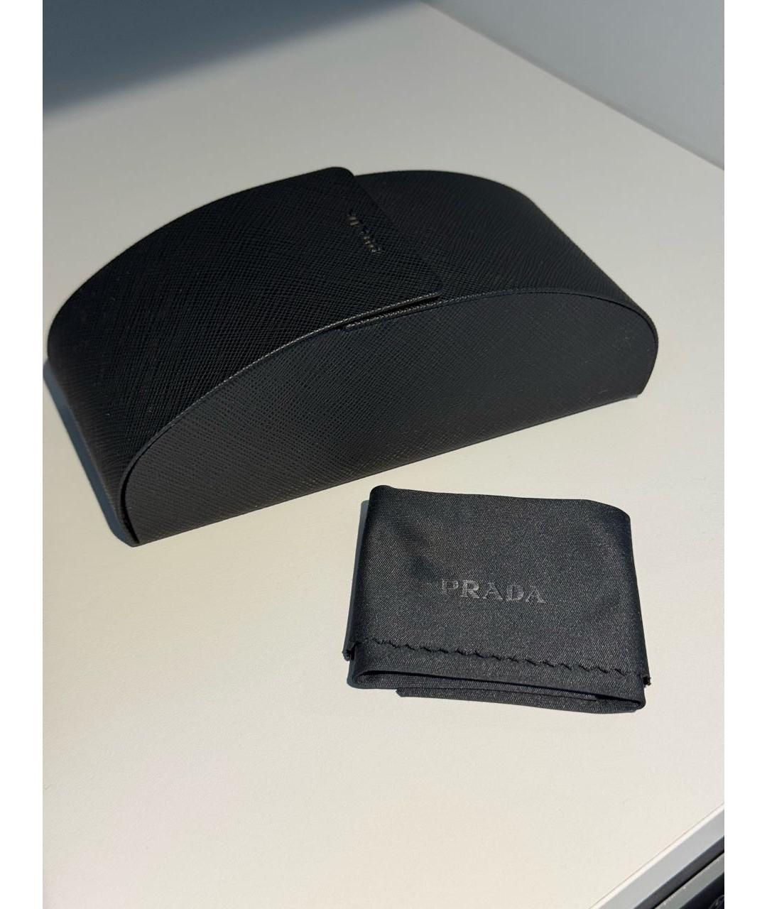 PRADA Коричневые металлические солнцезащитные очки, фото 5