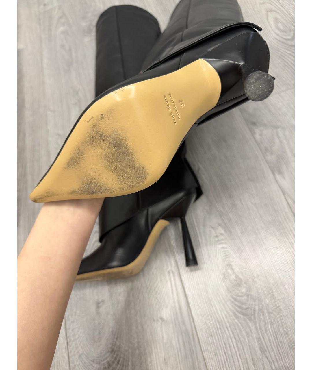 GIABORGHINI Черные кожаные сапоги, фото 3