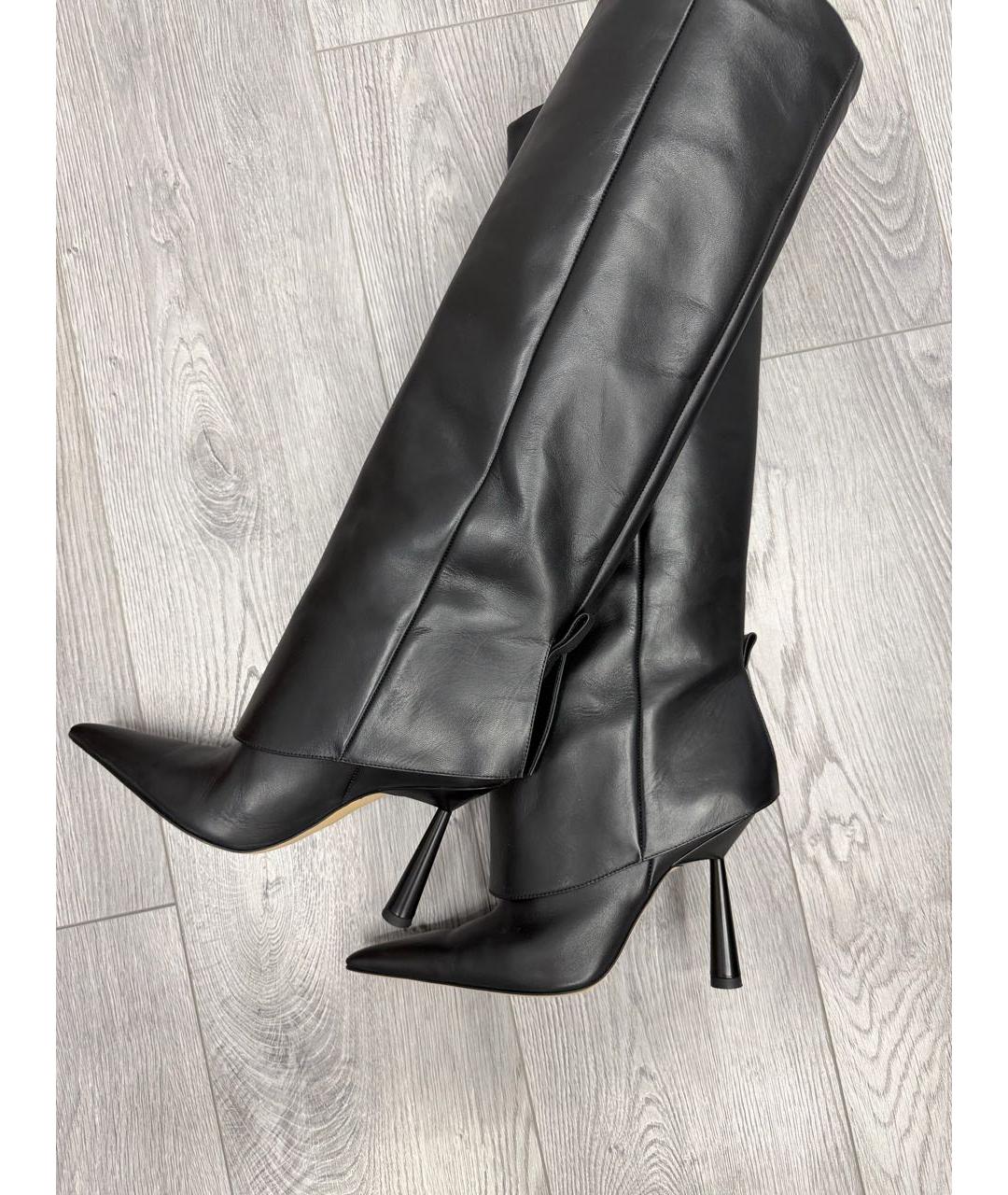 GIABORGHINI Черные кожаные сапоги, фото 2