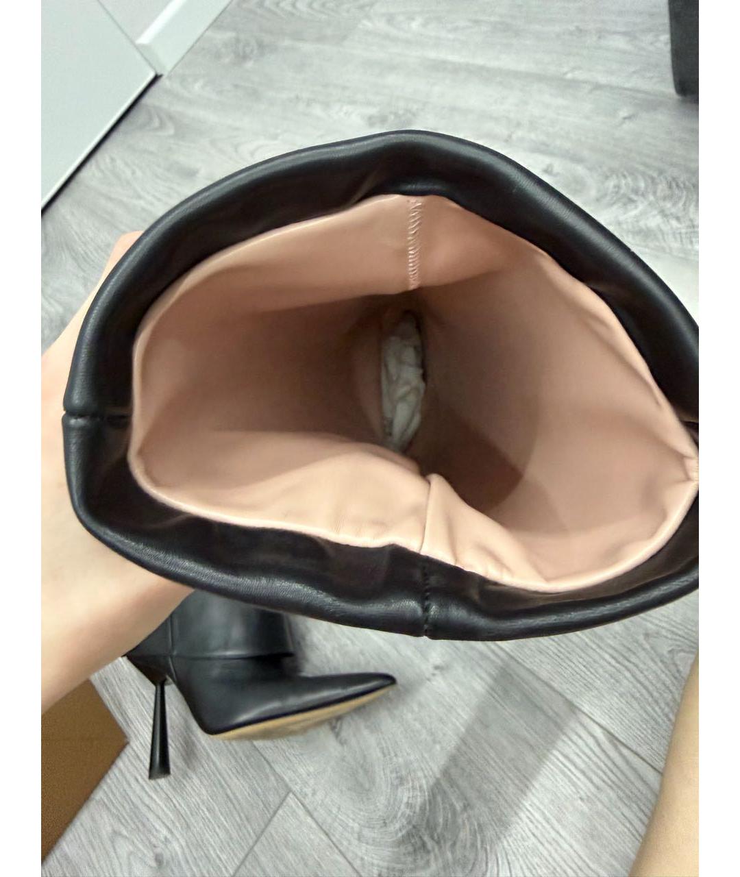 GIABORGHINI Черные кожаные сапоги, фото 7