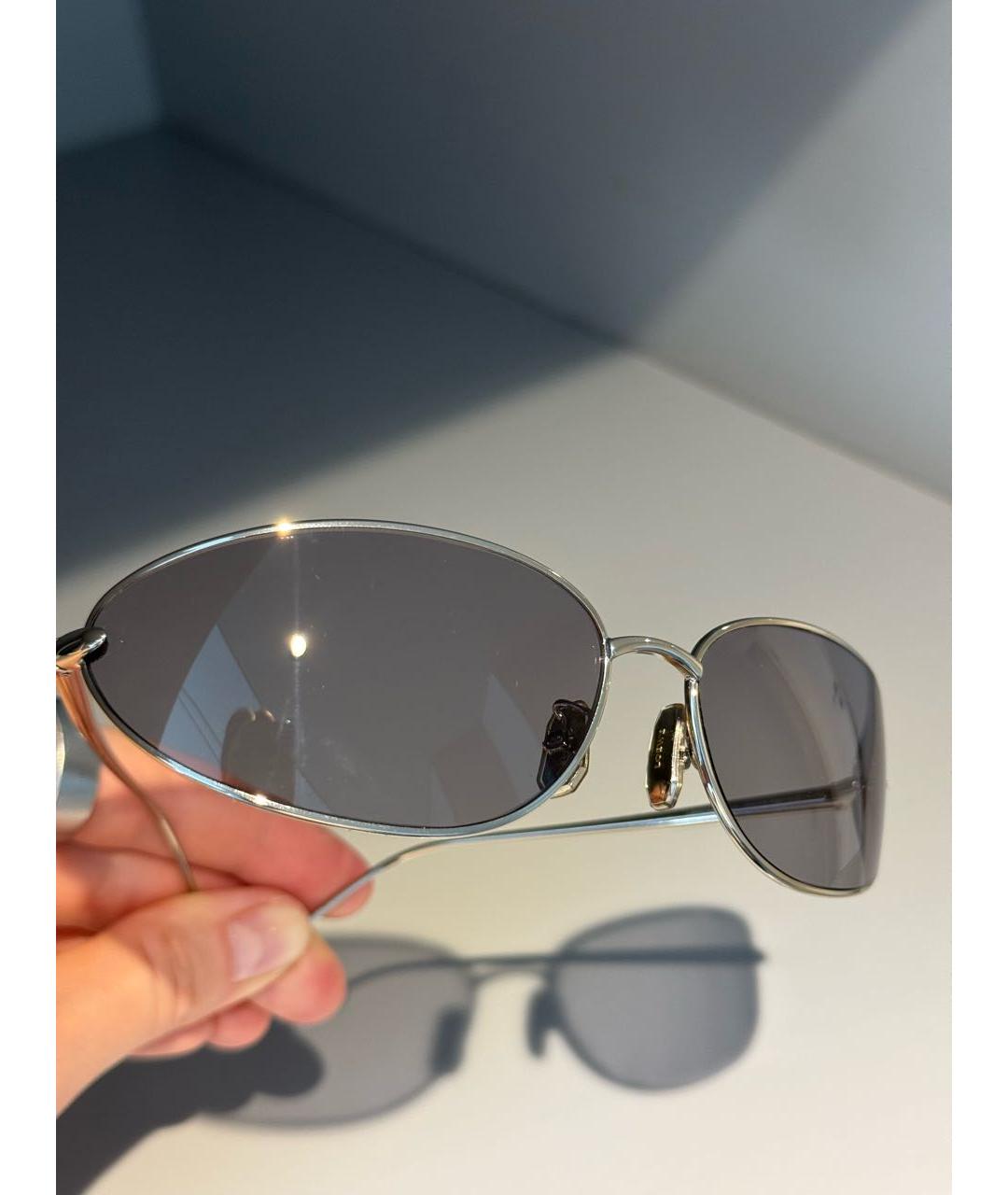 LOEWE Серые металлические солнцезащитные очки, фото 5