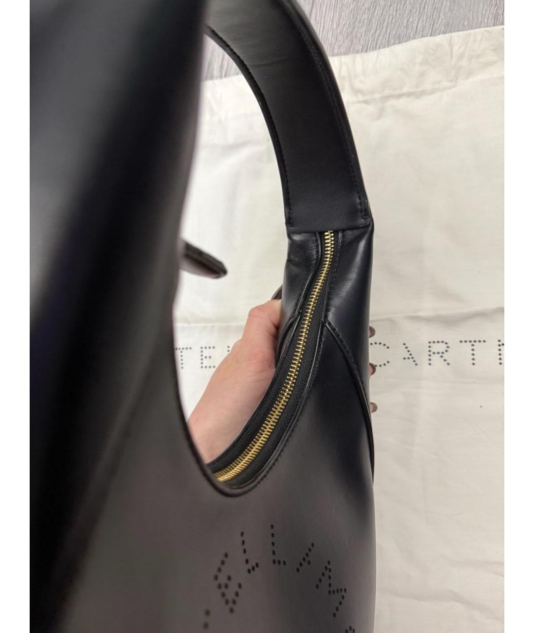 STELLA MCCARTNEY Черная сумка с короткими ручками из искусственной кожи, фото 4