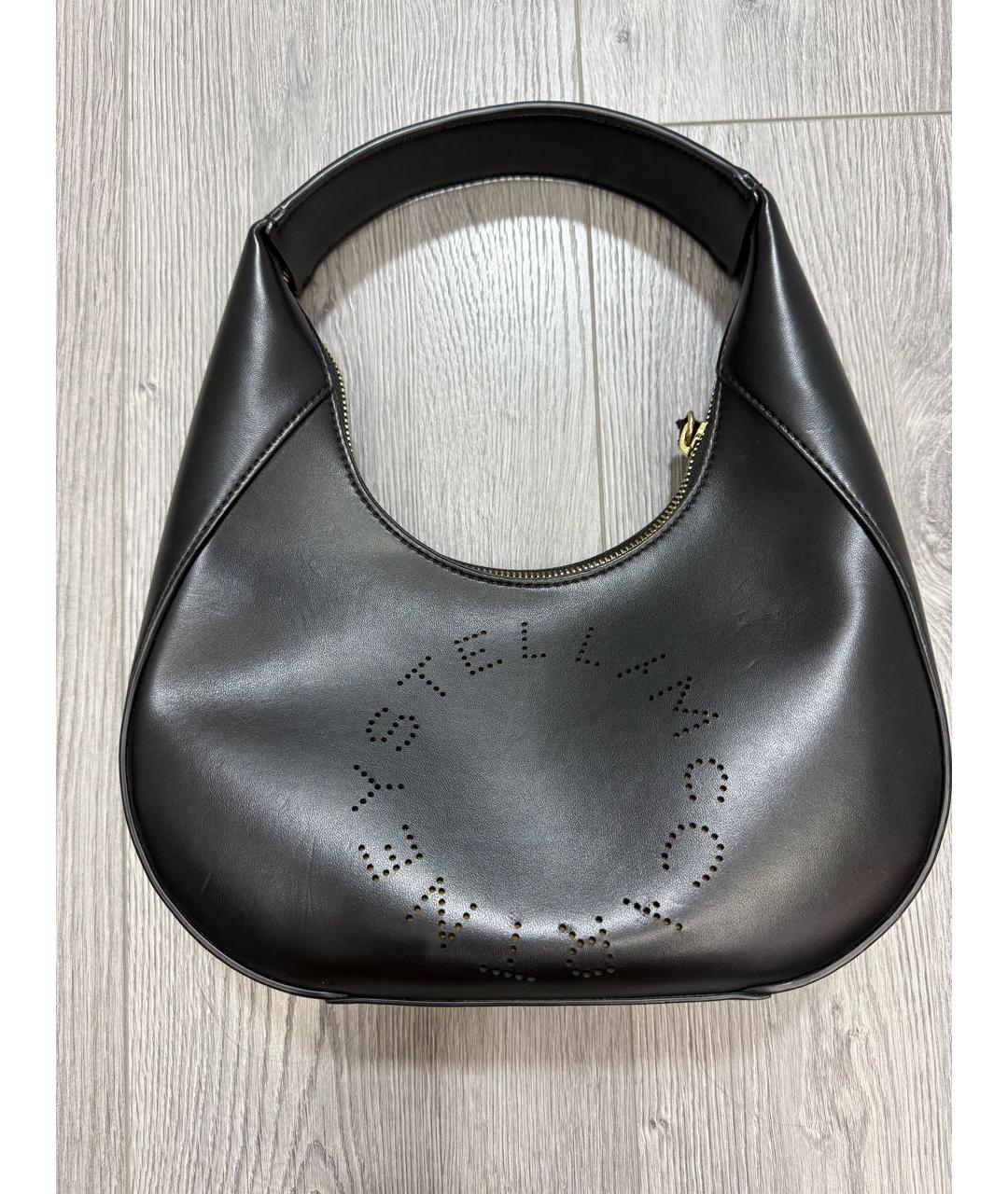 STELLA MCCARTNEY Черная сумка с короткими ручками из искусственной кожи, фото 9