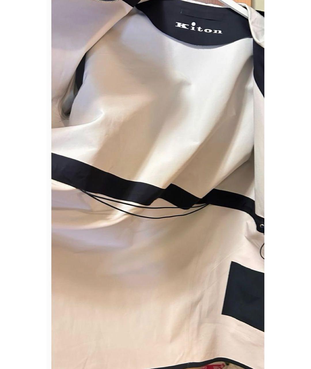 KITON Темно-синий тренч/плащ, фото 5