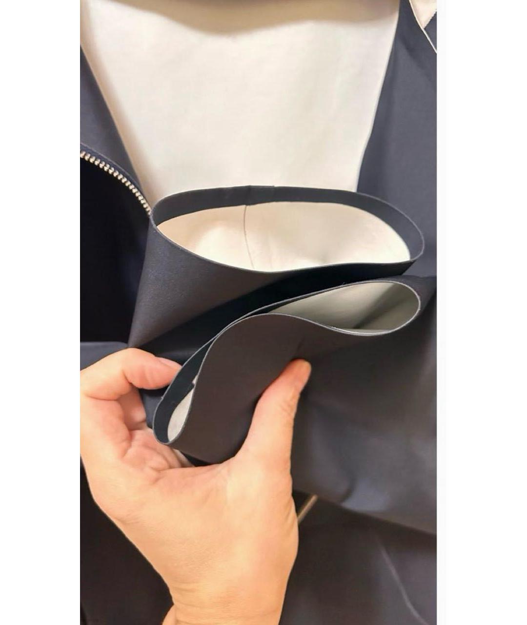 KITON Темно-синий тренч/плащ, фото 4