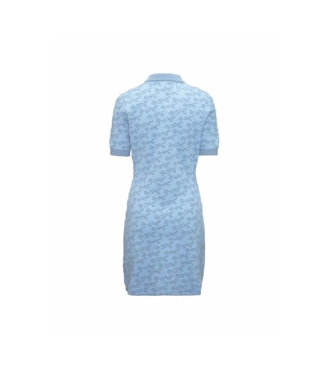 MAJE Голубое вискозное повседневное платье, фото 2