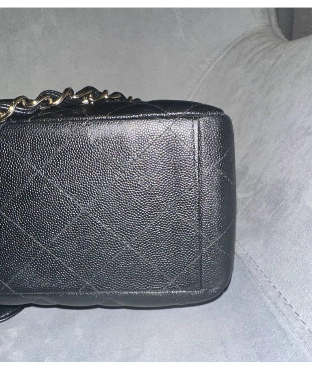 CHANEL Черная кожаная сумка через плечо, фото 4