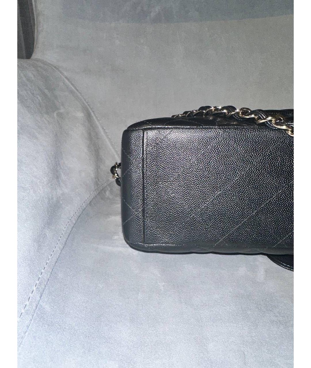 CHANEL Черная кожаная сумка через плечо, фото 5