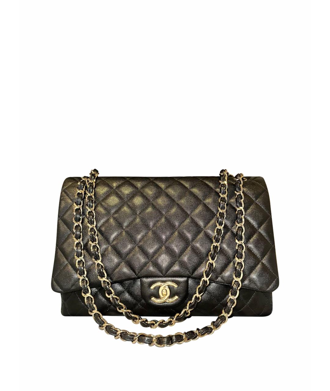 CHANEL Черная кожаная сумка через плечо, фото 9