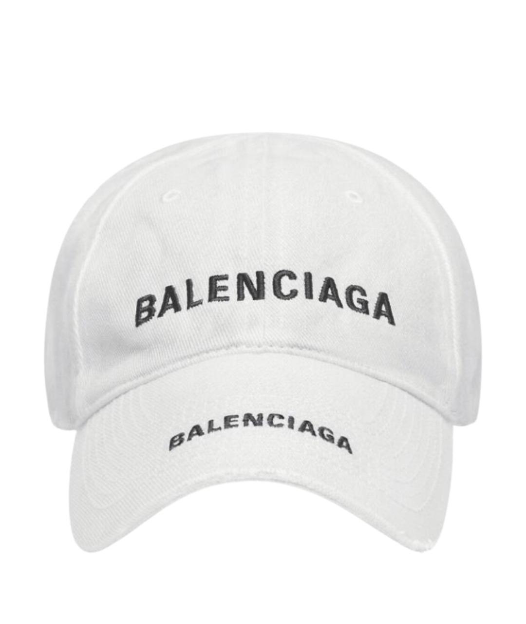 BALENCIAGA Белая кепка/бейсболка, фото 1