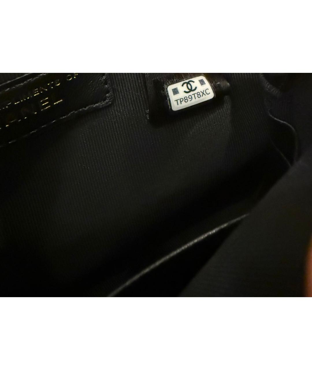 CHANEL Черная твидовая сумка через плечо, фото 2