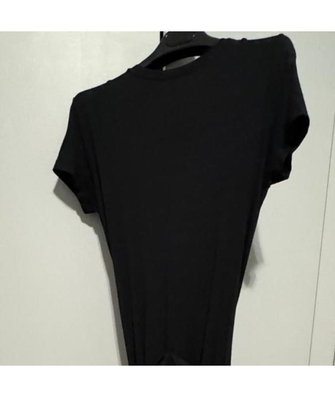 DIESEL Черное хлопко-эластановое повседневное платье, фото 3