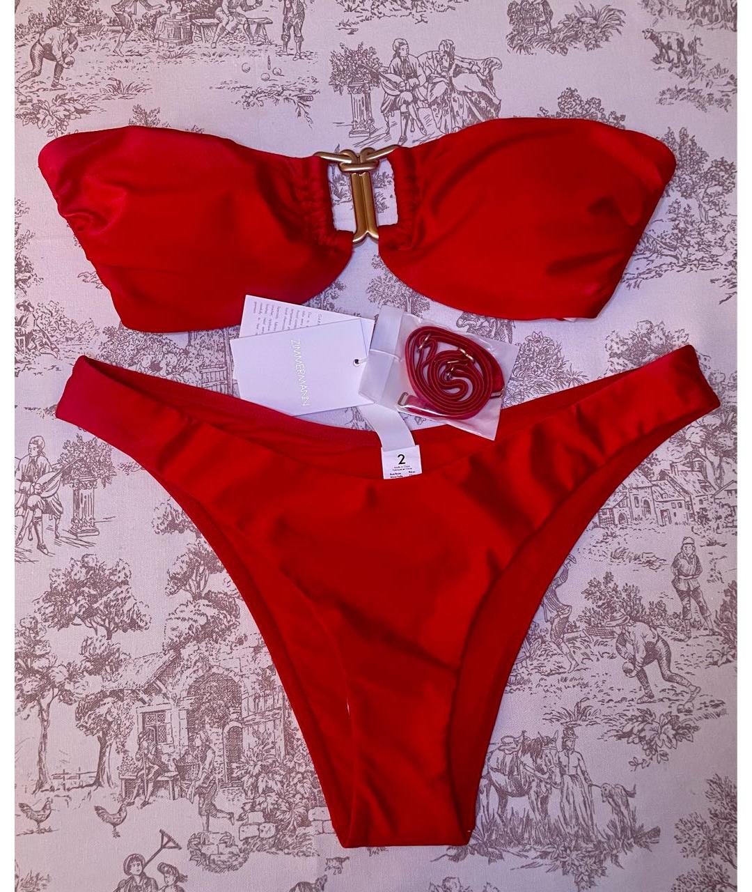 ZIMMERMANN Красный купальник, фото 5