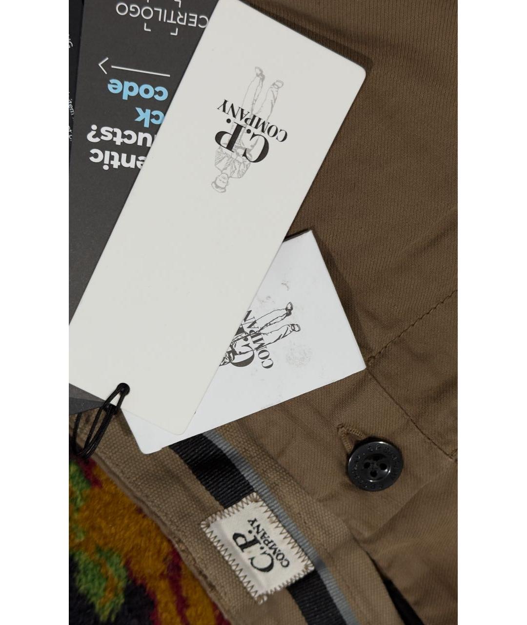 CP COMPANY Коричневые льняные повседневные брюки, фото 4