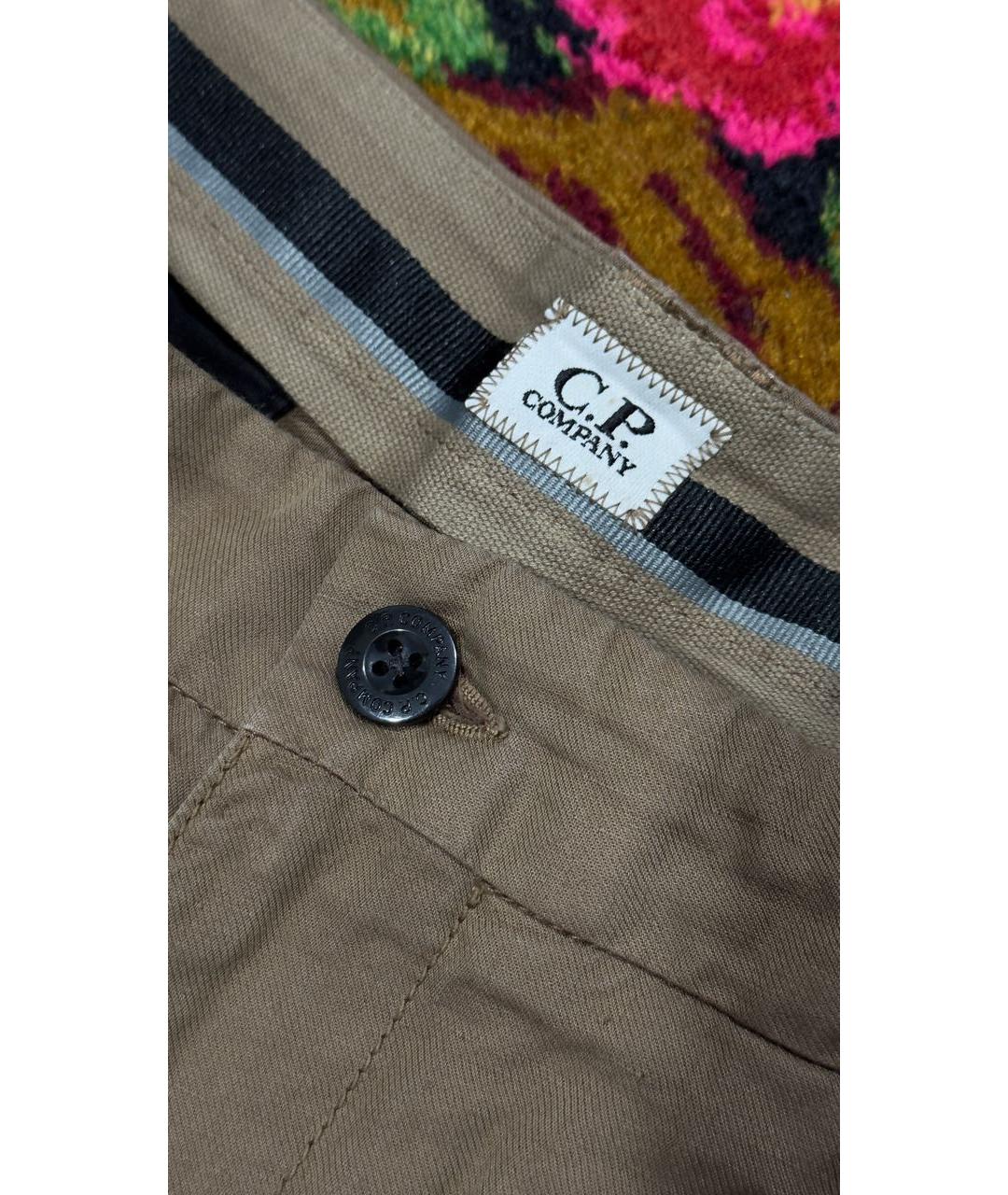 CP COMPANY Коричневые льняные повседневные брюки, фото 5