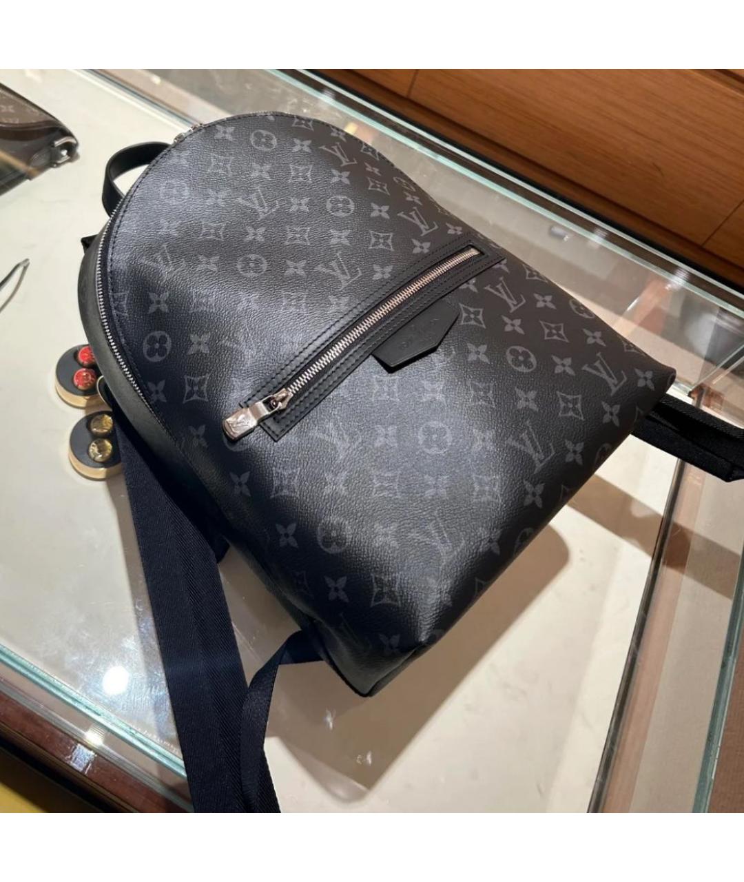 LOUIS VUITTON Антрацитовый рюкзак, фото 2