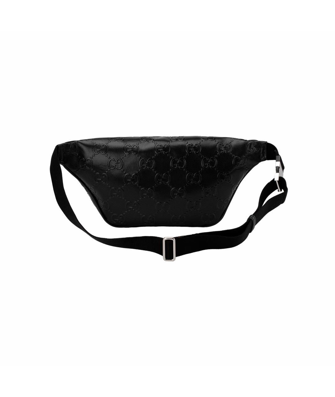 GUCCI Черная кожаная поясная сумка, фото 5
