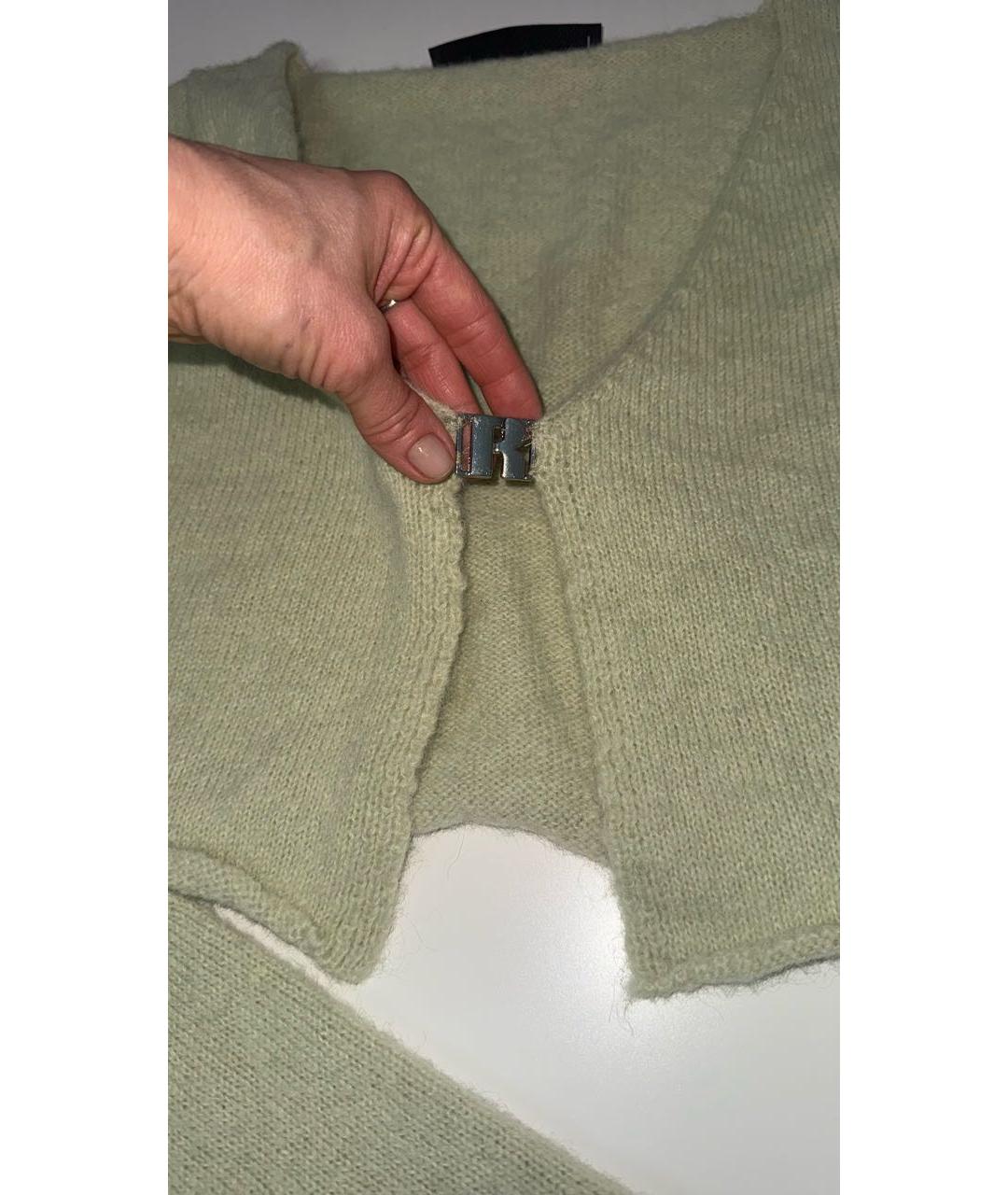 ROTATE Салатовый шерстяной кардиган, фото 3