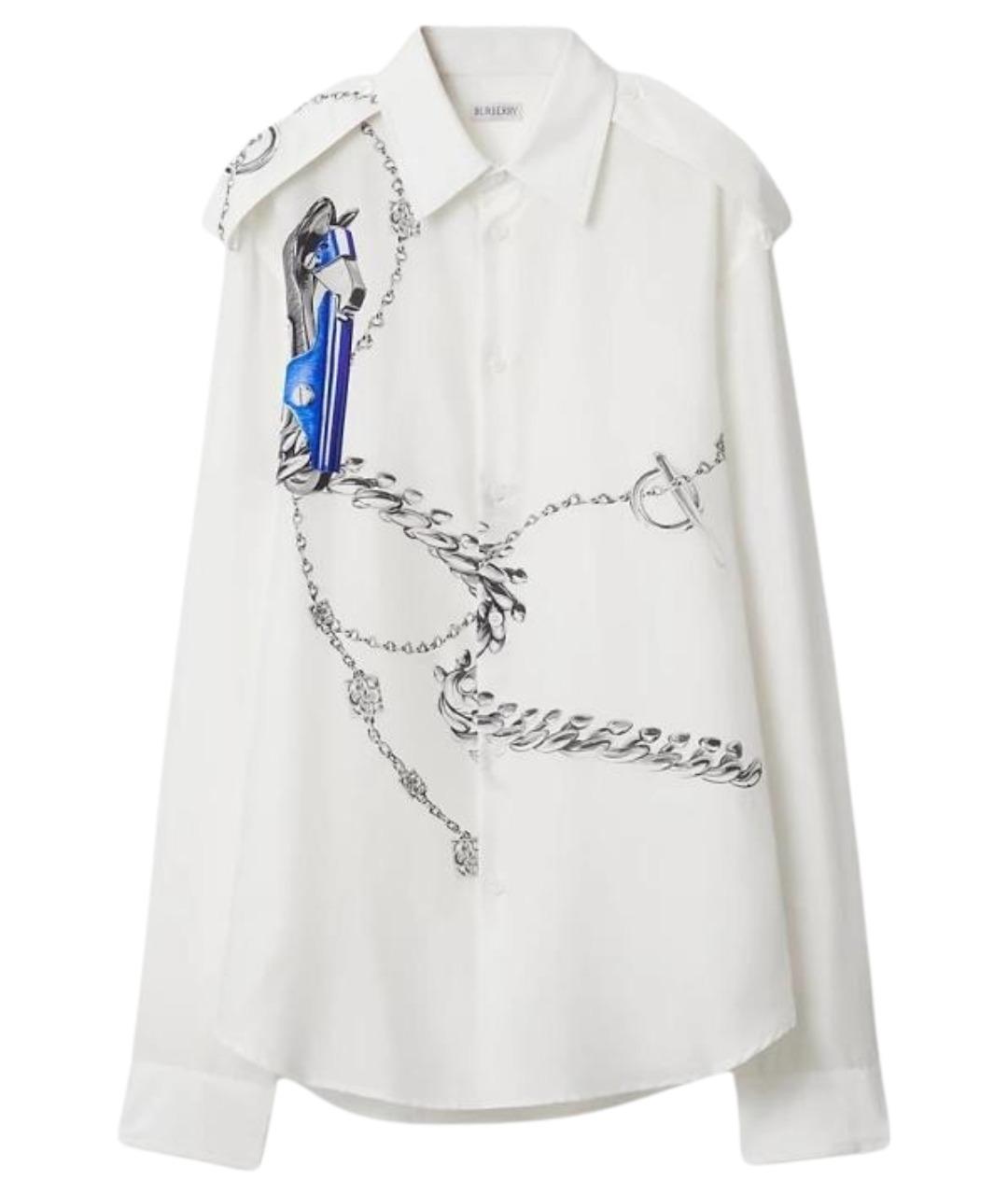 BURBERRY Белая классическая рубашка, фото 1