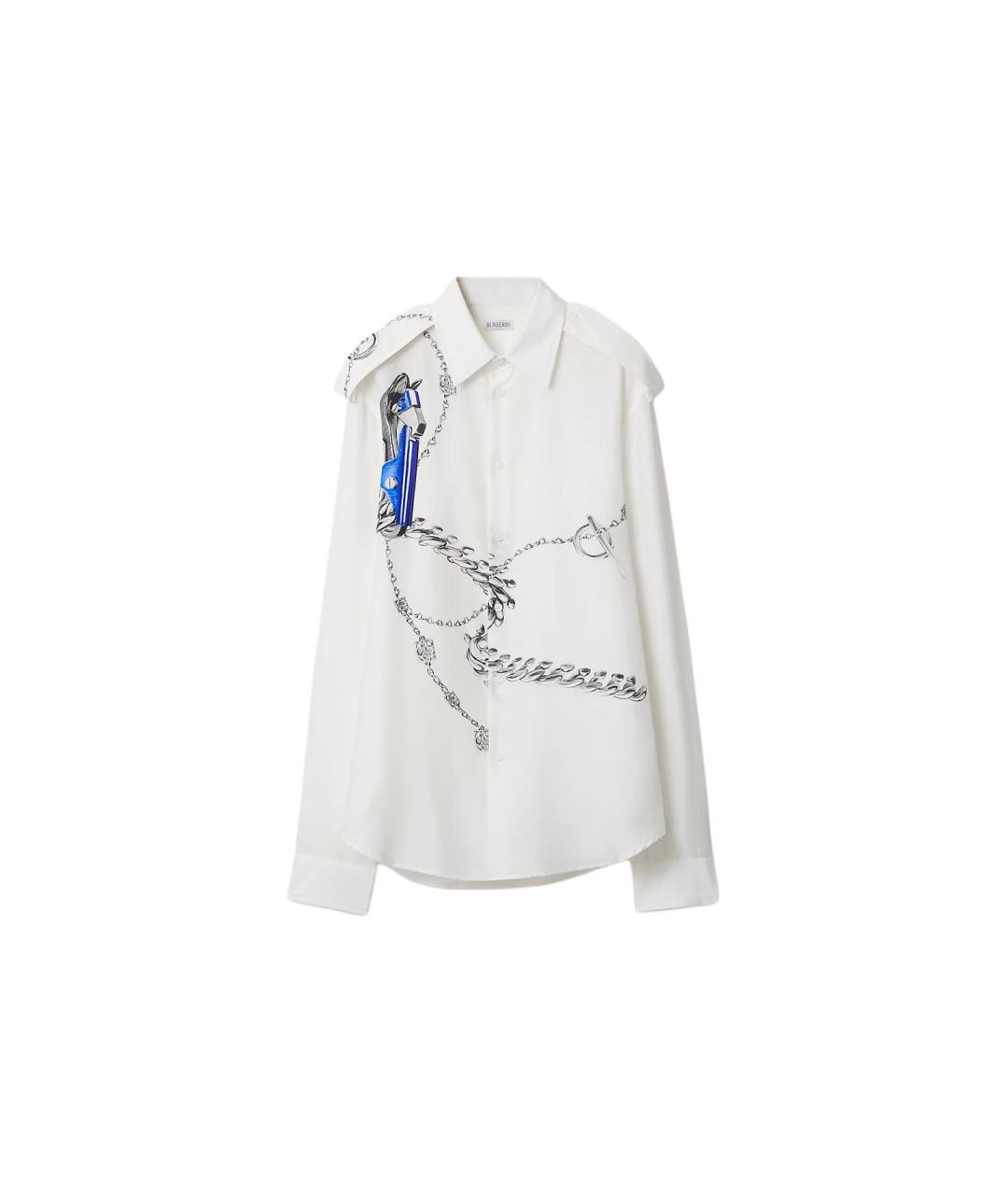 BURBERRY Белая классическая рубашка, фото 3