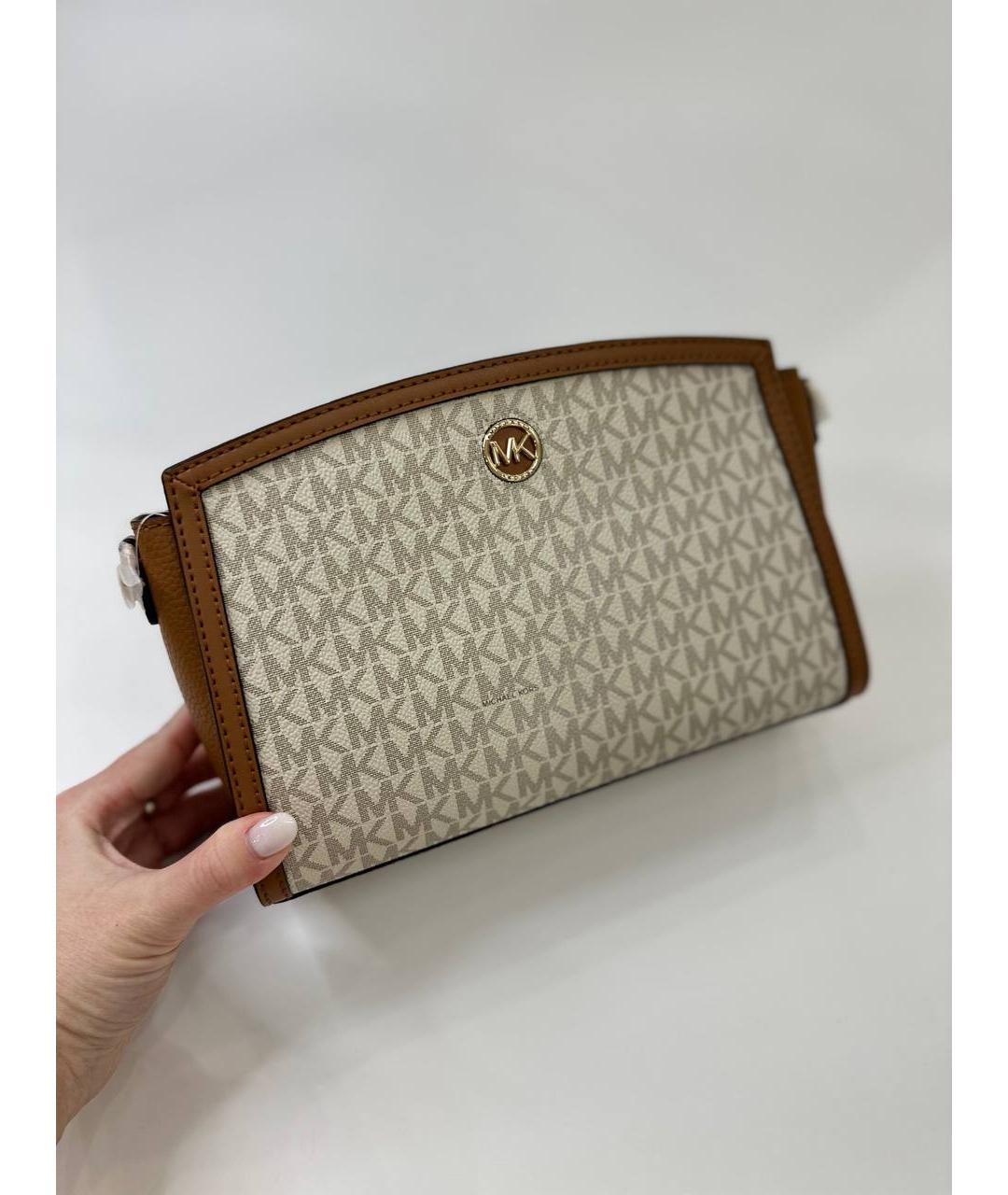 MICHAEL KORS Бежевая сумка через плечо, фото 4