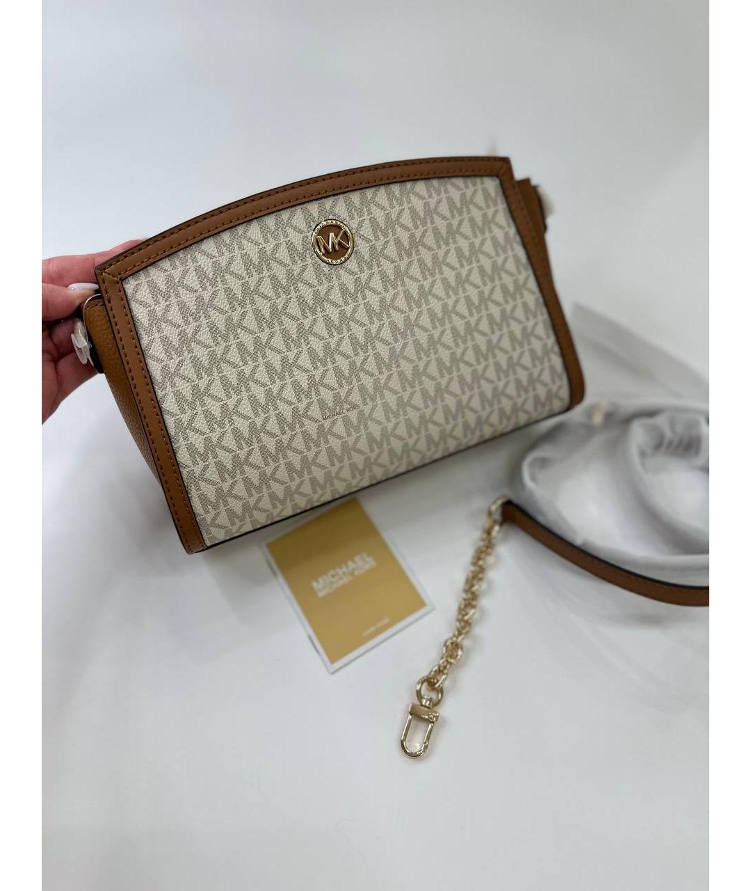 MICHAEL KORS Бежевая сумка через плечо, фото 6