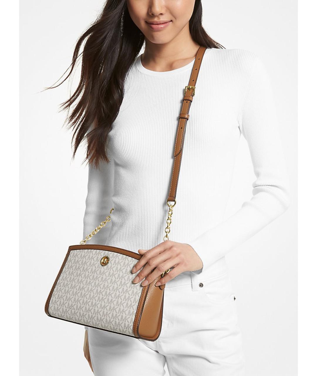 MICHAEL KORS Бежевая сумка через плечо, фото 3