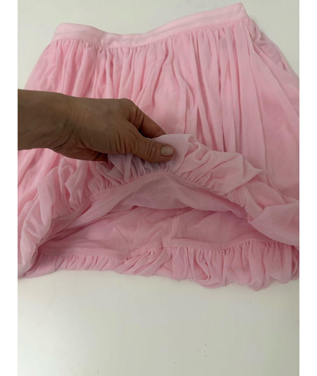 ROTATE Розовая юбка мини, фото 3
