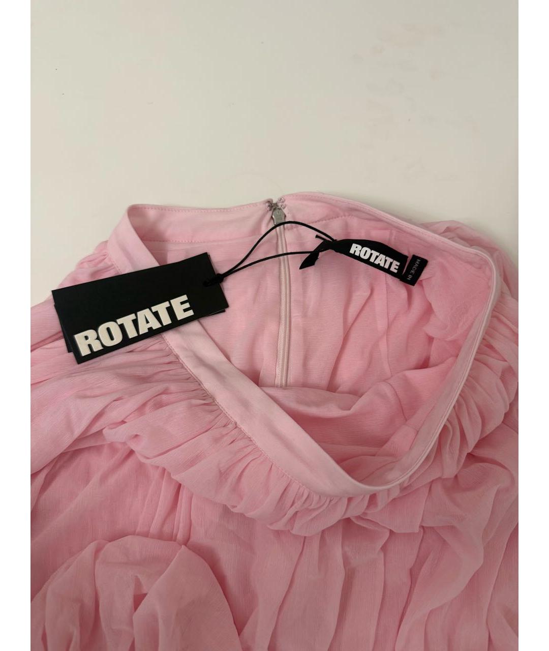 ROTATE Розовая юбка мини, фото 4