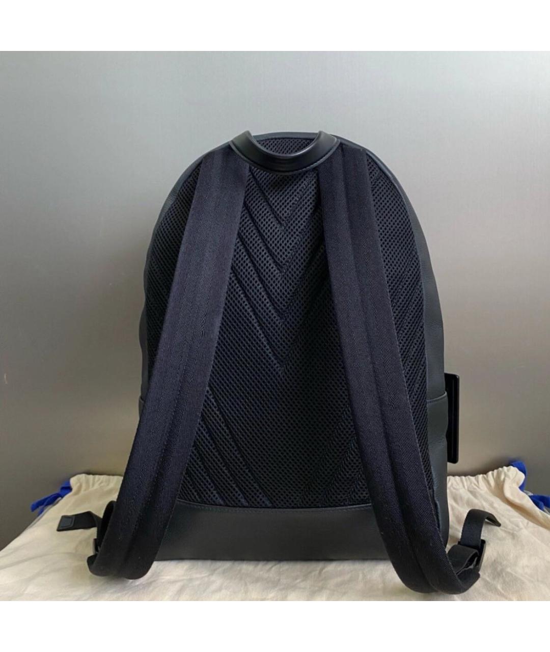 LOUIS VUITTON Черный кожаный рюкзак, фото 2