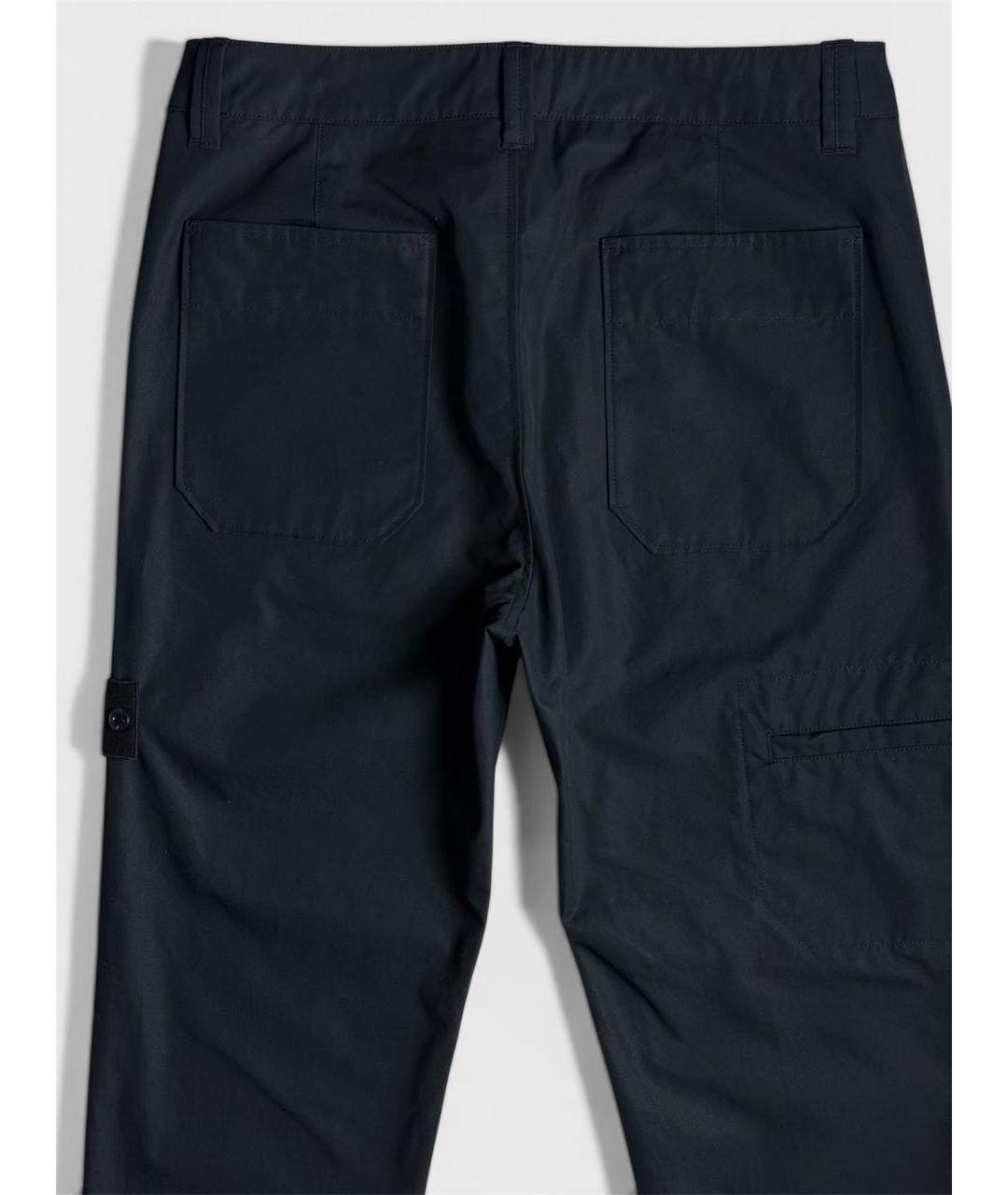 STONE ISLAND Темно-синие повседневные брюки, фото 5